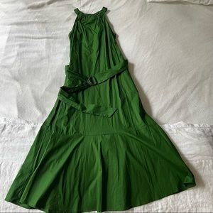 Mossimo Green Belted Maxi Dress